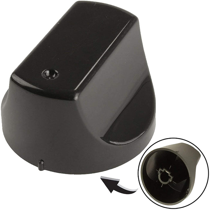 Black Control Switch Knobs for HOTPOINT Oven Cooker