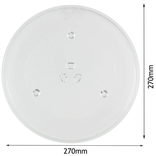 Glass Turntable Plate for HOTPOINT MWH2321XUK Microwave Oven (270mm)