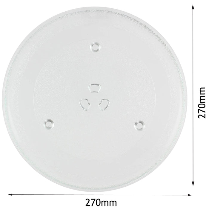 Glass Turntable Plate for KENWOOD K23CM13 Microwave Oven (270mm)