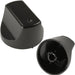 Black Control Switch Knobs for HOTPOINT Oven Cooker (Pack of 2)