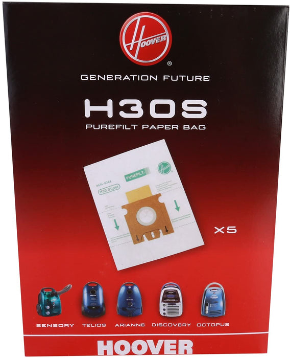 HOOVER Vacuum Cleaner H30S TELIOS ARIANNE SENSORY DISCOVERY OCTOPUS Dust Bag Genuine  09178278 (Pack of 2)