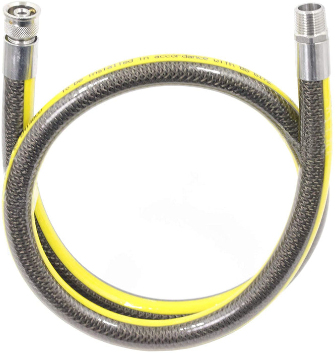 UNIVERSAL Micropoint Oven Cooker Gas Supply Hose Pipe (4ft 1/2 inch, Bayonet, BS EN14800 CE)