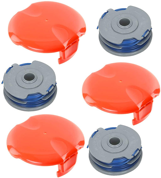 Twin Line and Spool Cover for Flymo Strimmer/Trimmer (Pack of 3 Lines & Spools)
