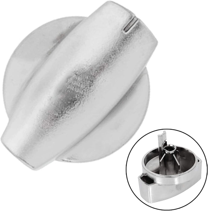 BELLING Hob Hotplate Knob Switch Chrome Silver Countryrange 444445 (Pack of 2)