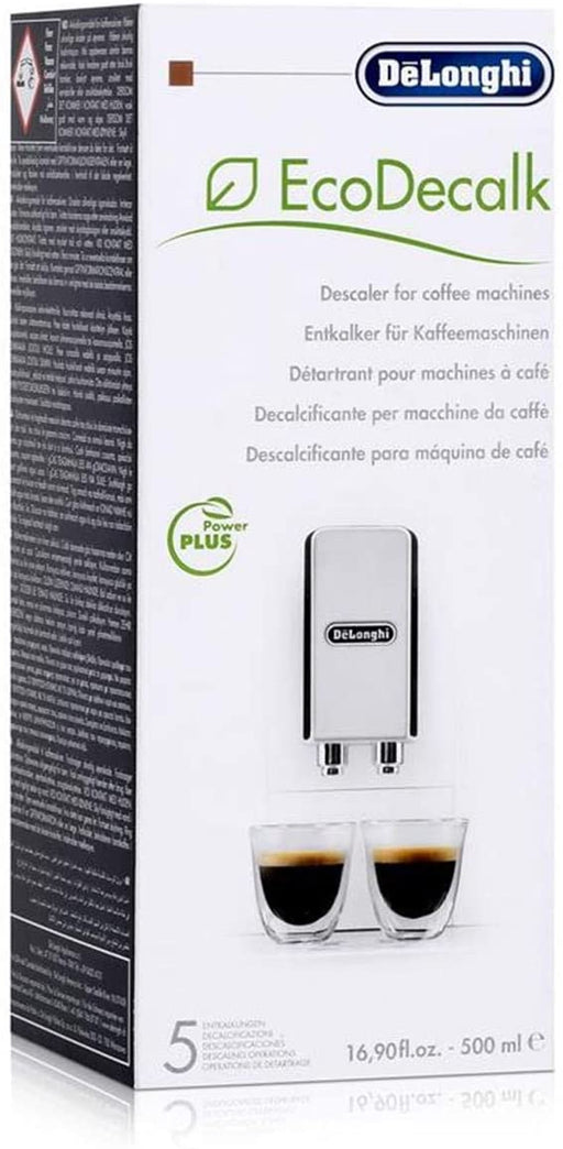 DELONGHI Descaler Fluid EcoDecalk Magnifica Espresso Coffee Maker Machine 6 x 500ml Bottle