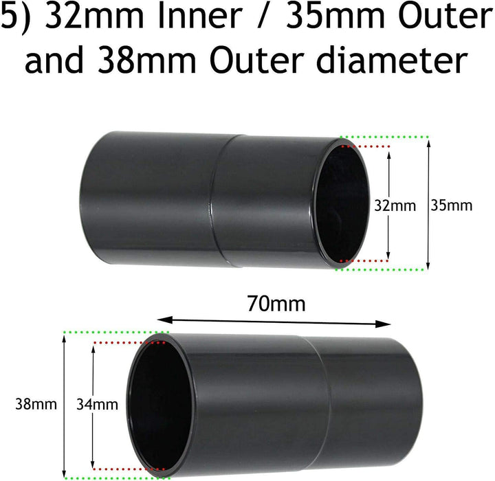 Universal Tool Dust Port Adaptors for Vacuum Cleaner 26 30 32 35 38mm