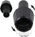 Tool Dust Port Adaptors for Hoover Vacuum Cleaner 26 30 32 35 38mm