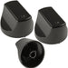 Black Control Switch Knobs for HOTPOINT Oven Cooker (Pack of 3)