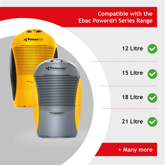 Carbon Filter compatible with EBAC Powerdri 12L 15L Dehumidifier