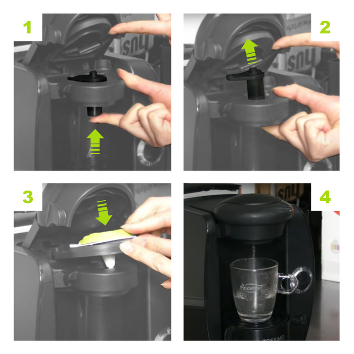 Hot Water T Disc for BOSCH Tassimo Vivy Amia Suny Fidelia T Coffee Machine (Green)