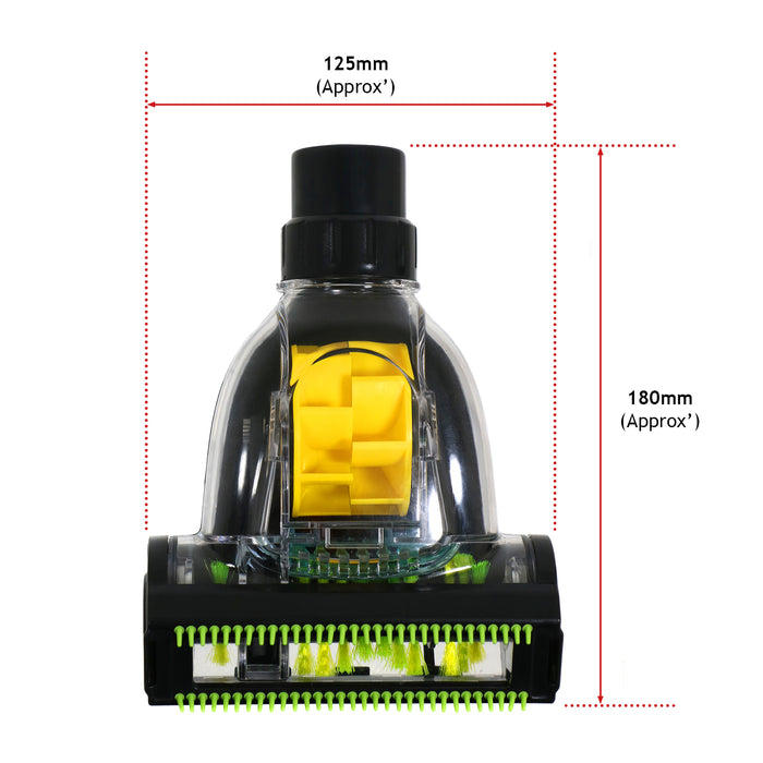 Mini Turbo Floor Brush Tool compatible with Shopvac Vacuum Cleaner (32mm / 35mm)