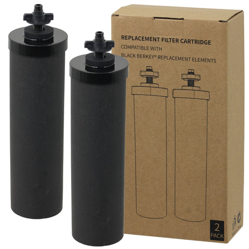 Water Filter Element for BERKEY Purification System Cartridge Filters Black x 2