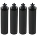 Water Filter Element for BERKEY Purification System Cartridge Filters Black x 4