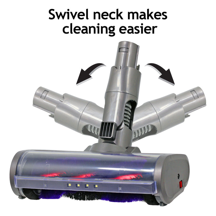 Floor Tool Motorhead Carbon Fibre + Soft Roller Turbine for DYSON V6 SV03 Vacuum Cleaner