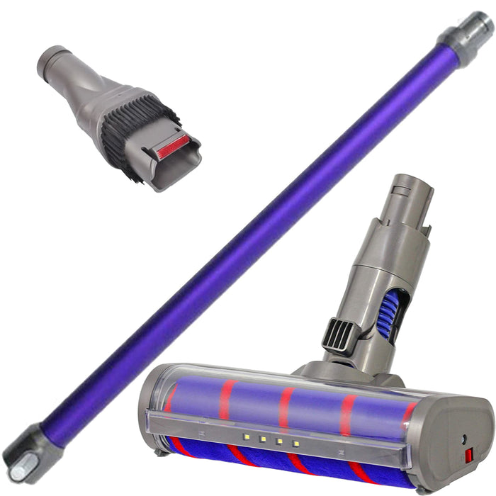 Soft Roller Floor Tool Extension Rod Crevice for DYSON DC58 DC59 DC62 V6 Vacuum Cleaner
