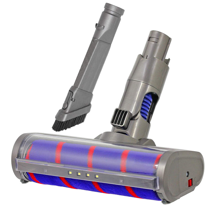 Soft Roller Brush Head Hard Floor Turbine + Combination Dusting & Crevice Tool for DYSON DC59 V6 Vacuum Cleaner