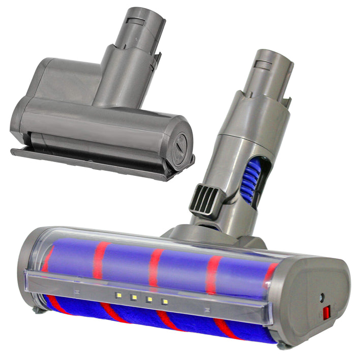 Soft Roller Brush Head Hard Floor Tool, Mini Turbine Tool + Filter for DYSON SV03 SV04 SV06 Vacuum Cleaner