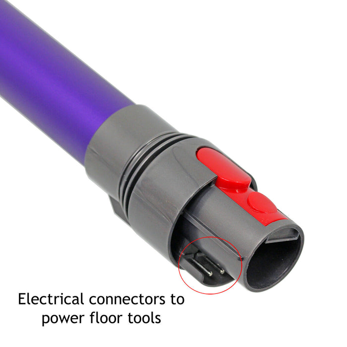 Quick Release Carbon Fibre Motorhead Floor Tool + Purple Extension Rod Wand for DYSON V8 SV10 Vacuum Cleaner