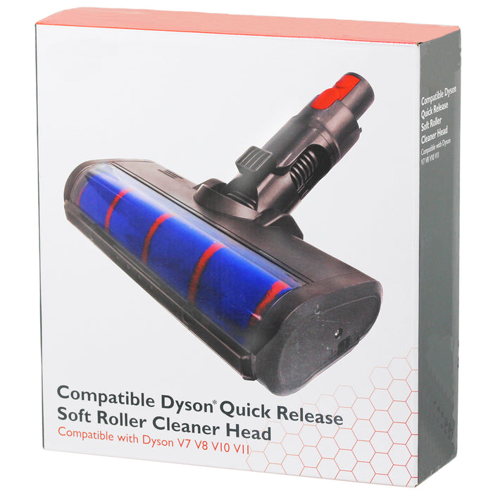 Soft Roller Brush Head Hard Floor Turbine Tool Compatible with Dyson V10 SV12 Vacuum Cleaner