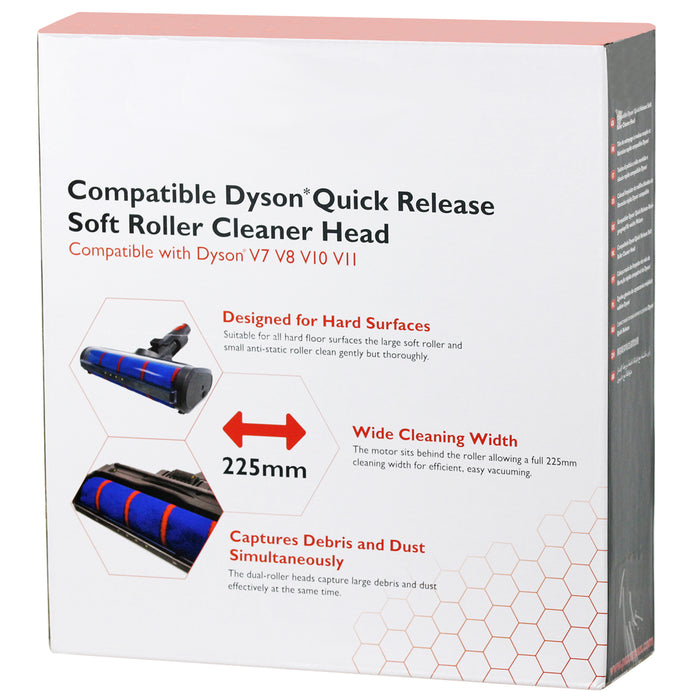 Soft Roller Brush Head Hard Floor Turbine Tool Compatible with Dyson V11 SV14 Vacuum Cleaner