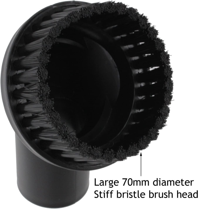 Round Dusting Brush Tool for Miele Vacuum Cleaner (35mm, Pack of 2)