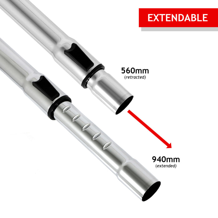 UNIVERSAL Telescopic Extension Rod +Tool Kit for Vacuum Cleaners (35mm)