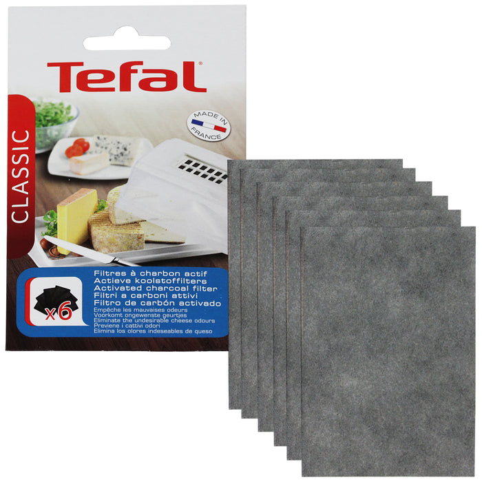 TEFAL Filter Cheese Preserver Cellar Activated Charcoal 91822120 Pack of 6