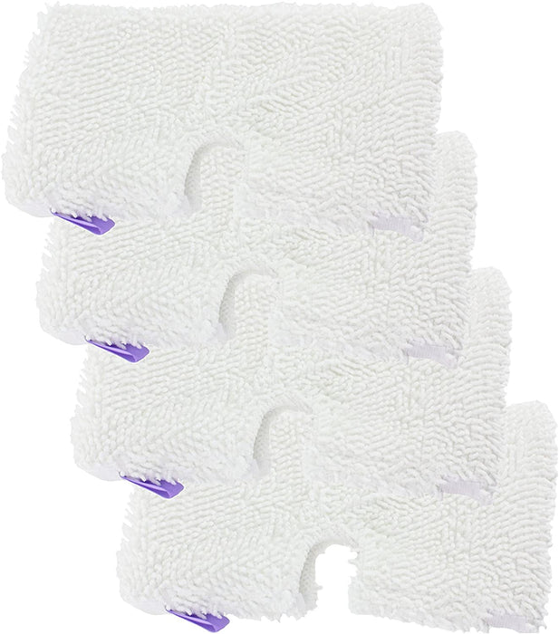 Microfibre Cover Pocket Pads for Shark S2901 S3000 SM200 S502 XT3101 Series Steam Cleaner Mop (Pack of 4)