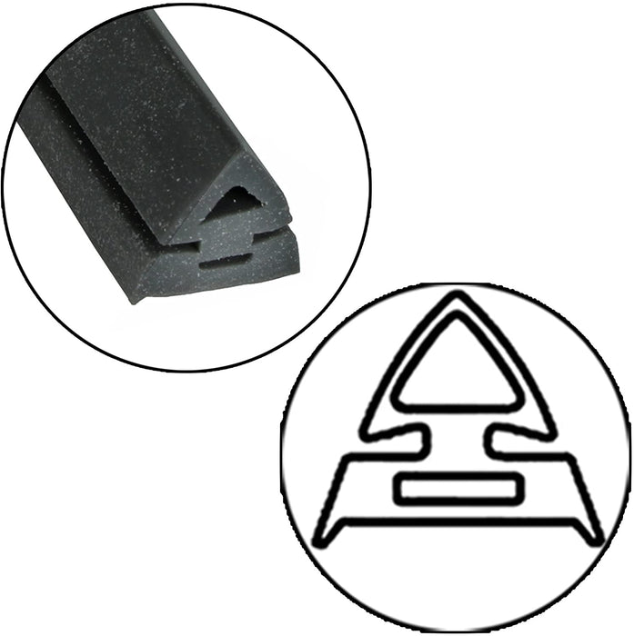 3m Cut to Size Door Seal for DeLonghi 3 or 4 Sided Oven Cooker (Rounded or 90º Clips)