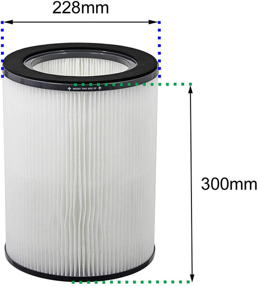 HEPA Filter for VAX Air Purifier ACAMV101 Air 300 Type 141 2 x Filters
