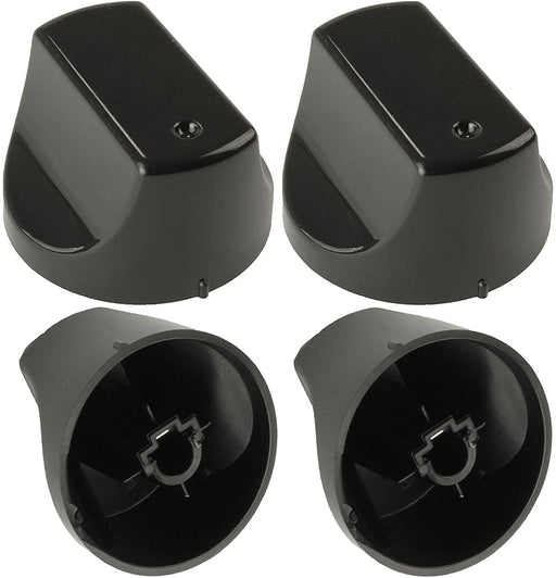 Black Control Switch Knobs for HOTPOINT Oven Cooker (Pack of 4)