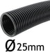 Universal Flexible Corrugated Hose Pipe Tube for Boat Bilge Pump + 2 Clamp Clips (25mm, 5m)