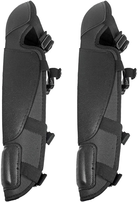 Knee & Shin Guards for Chainsaw (One Size, Black, 2 Pairs)