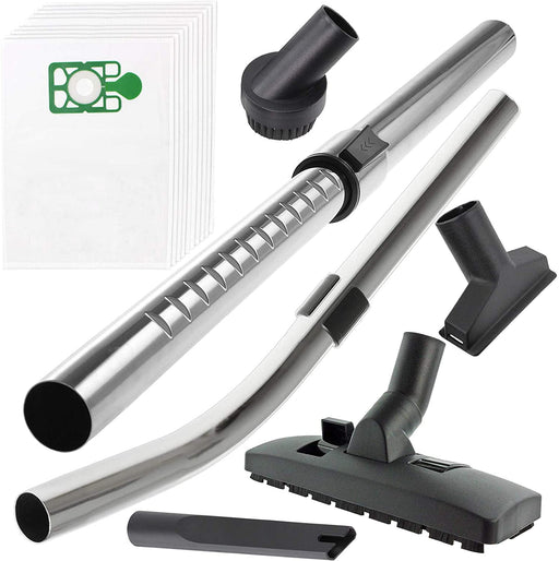 Telescopic Bent End Rod Handle + Mini Tool Kit + 10 Dustbags for NUMATIC Vacuum Cleaner