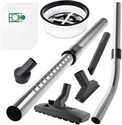 Telescopic Bent End Rod Handle + Mini Tool Kit + 10 Dustbags + Filter for NUMATIC Vacuum Cleaner