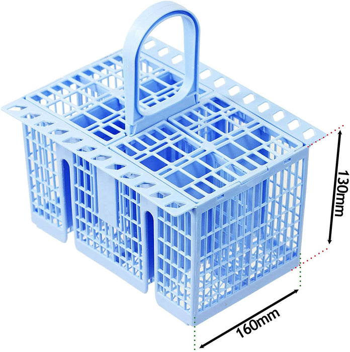 SPARES2GO Cutlery Basket compatible with Creda Dishwasher (Blue, 220 x 208 x 160mm)