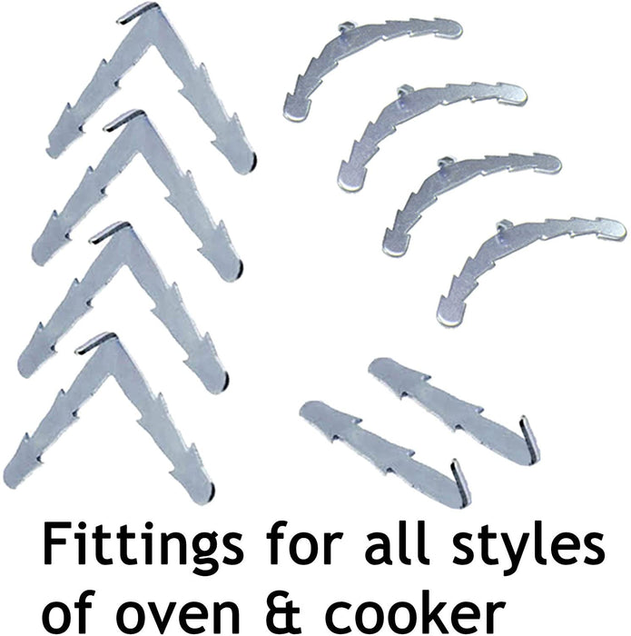3m Cut to Size Door Seal for Stoves 3 or 4 Sided Oven Cooker (Rounded or 90º Clips)