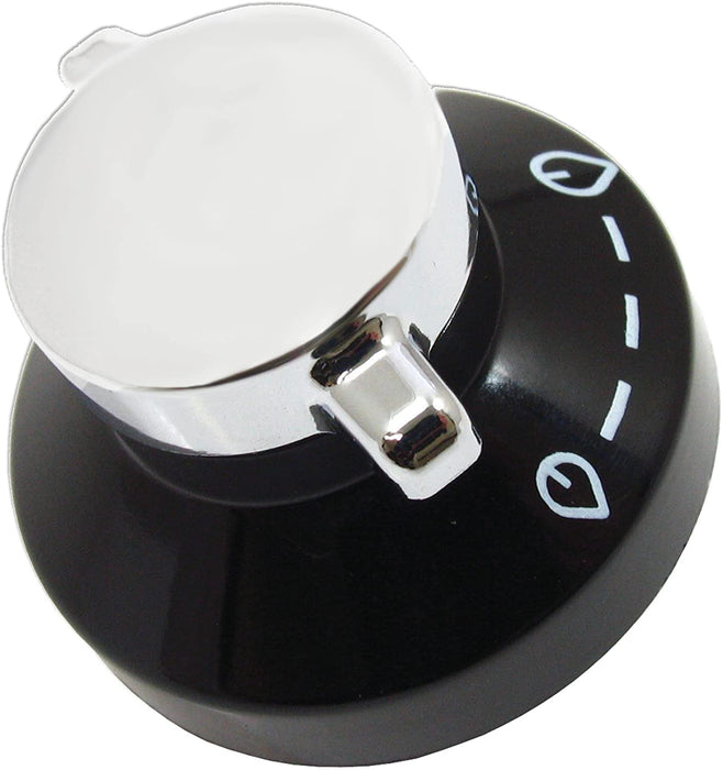 Belling New World Stoves Control Knob Dial for Cooker Hob Black / Silver 081880326