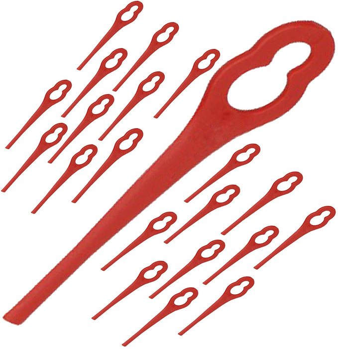Red Plastic Blades for BOSCH ART26 ACCUTRIM EASYTRIM Strimmer Trimmer x 20