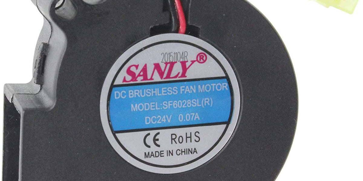 Dimplex Genuine Electric Fire DC Fan Motor Unit SF6028SL(R) 24V 0.07A —  SPARES2GO