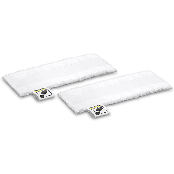 KARCHER Easyfix Floor Cloth Set Steam Cleaner Microfibre White (Pack of 2)