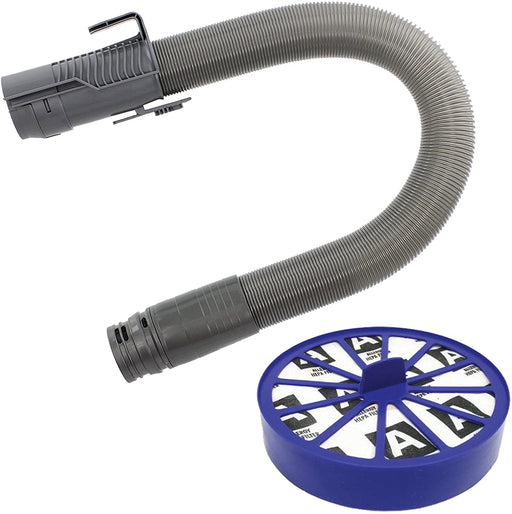 Grey Stretch Hoover Hose & HEPA Post Filter for DYSON DC14 Vacuum Cleaner