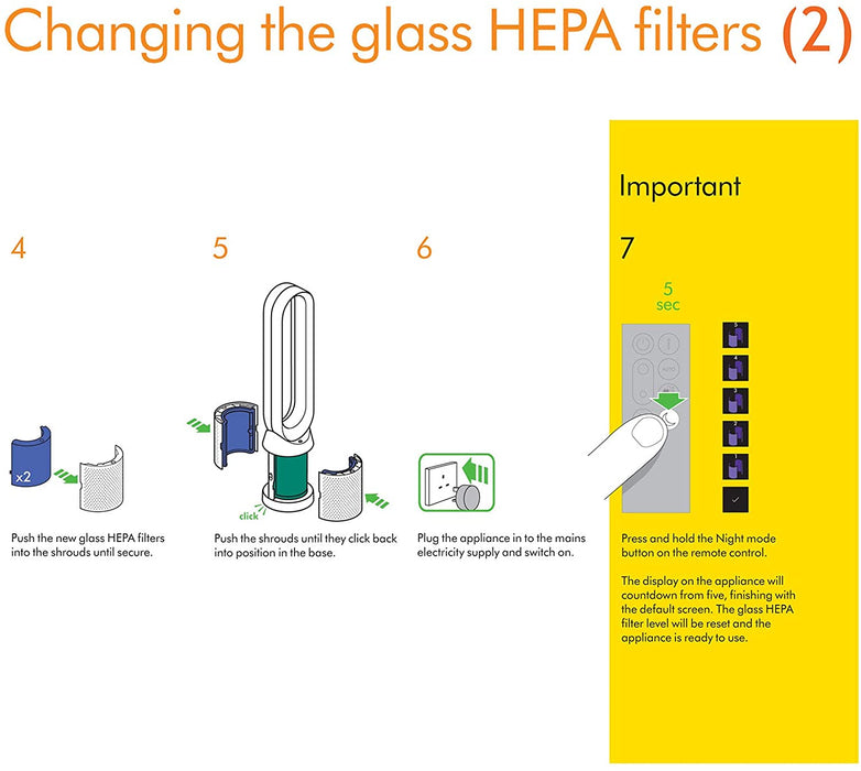 360° Glass HEPA+Carbon air purifier filter