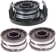 Twin Line Spool x 3 + Cover Cap for SPEAR & JACKSON S3525ET Strimmer Trimmer