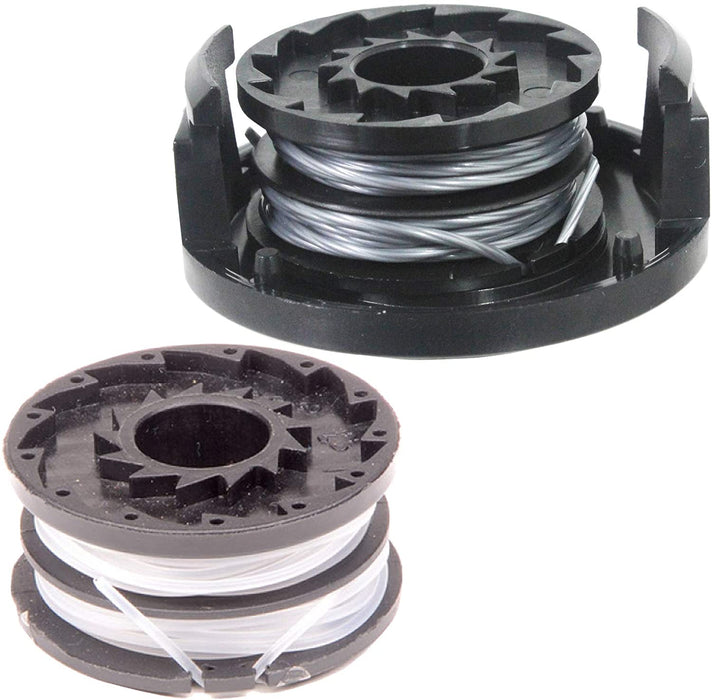 Twin Line Spool x 2 + Cover Cap for SPEAR & JACKSON S3525ET Strimmer Trimmer