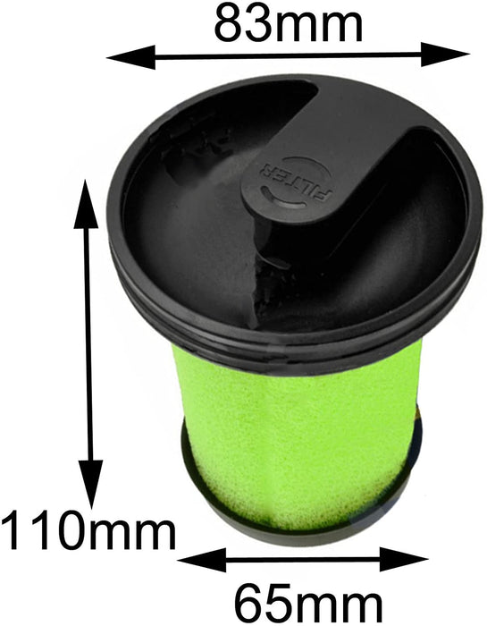 Washable Filter for GTECH Multi MK2 ATF006 ATF036 Cordless Vacuum Cleaner Green x 4