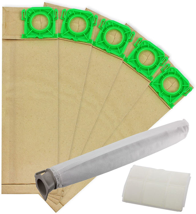 Dust Bags Filter Service Kit for SEBO X1 X2 X3 X4 X5 Extra & C1 C2 C3 Series Vacuum Cleaner (5 Bags, 2 Filters)