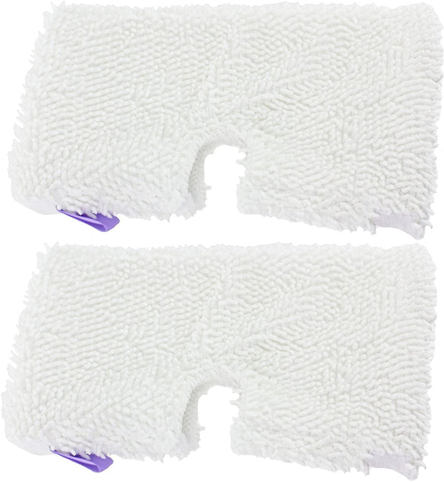 Microfibre Cover Pocket Pads for Shark S2901 S3000 SM200 S502 XT3101 Series Steam Cleaner Mop (Pack of 2)