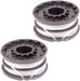 Twin Line Spool for SPEAR & JACKSON S3525ET Strimmer Trimmer (Pack of 2)