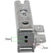 Door Hinge for BRANDT USA1401E USA1201E UFA1101E Fridge Freezer - Integrated Upper Right / Lower Left Hand Side